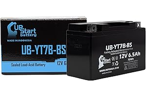 Replacement 2000 Suzuki DR-Z400, E, S, SM 400CC Factory Activated, Maintenance Free, Motorcycle Battery - 12V, 6Ah, UB-YT7B-B