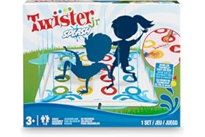 Hasbro Twister Jr. Splash – Outdoor Inflatable Water Twister Game for Kids