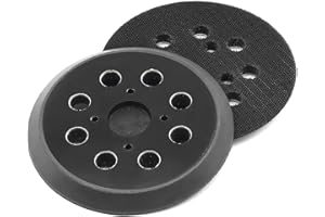 2 Pack 5" Hook and Loop Sander Pad for Milwaukee & Rigid - 5 Inch 8 Hole Replacement Pad for Milwaukee 6021-21 & 6034-21 & Ri