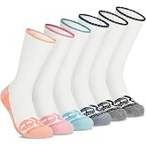 Timberland PRO Women's Work Crew Socks for Women, Sorbtek Moisture Control Performance Womens Socks, Arch Support, Cushioned Footbed