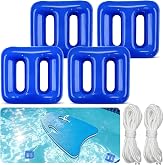 4Pcs 200g Pool Float Anchor &amp; Water Weights for Floats, Anchor for Raft Inflatables, Pool Weight Bags with Rope Float - Heavy Duty Mesh Pool Float Anchors &amp; Canopy Weight Set for Lake, Pool &amp; Deck