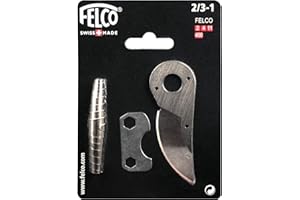 Felco Hand Pruner Replacement Kit (2/3-1) - Spare Blade, Spring, & Adjustment Key for Garden Shears & Clippers