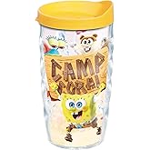 Tervis Nickelodeon™ - SpongeBob SquarePants Made in USA Double Walled Insulated Tumbler Travel Cup Keeps Drinks Cold & Hot, 10oz Wavy, Camp Coral