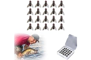 EZBNG Bionic Fly Fishing Bait (20PCS) - 2024 New Trout Jigs Swimbaits Dry Flies Bass Fly Fishing Lures Kit, Saltwater ＆ Freshwater Flies Spinner Swim Baits Fly Fishing Hook Panfish Lures Set