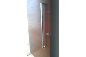 AMOYLIMAI 166 Rectangular-Shaped Modern Stainless Steel Sus316 Entrance Entry Commercial Office Store Front Timber Wood Glass Door Pull Push Handles Double-Sided (36 Inches /900x25x38mm, Brushed 316 Grade)