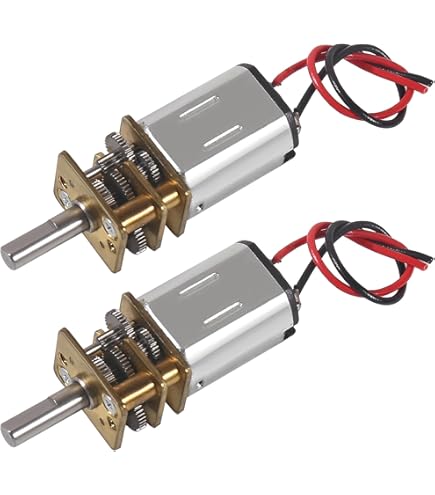 NUJIA 1pc DC 3V 6V 12V Micro Speed ​​Gear Motor 15-500RPM Mini électrique En Métal Réducteur Moteur N30 Réducteur Moteur (Couleur : 100 RPM, Taille