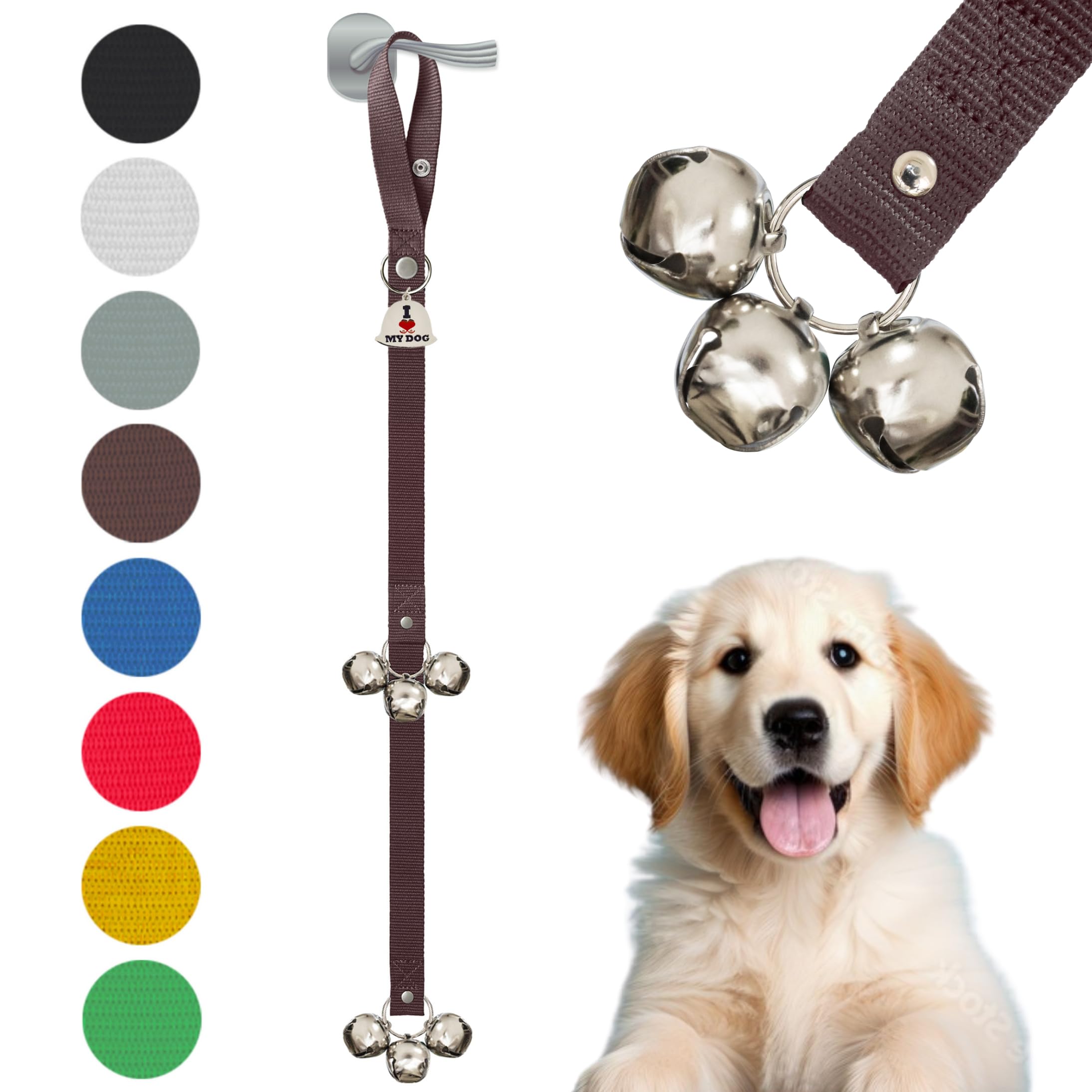 Photo 1 of Caldwell's Pet Supply Co. Dog Potty Bells, Dog Door Bell, Bells to Go Outside, Potty Training Bell, Dogs Doorbell, Dogs Potty Doorbell, Ring to Go Pee, All Breed Puppy Training Tool