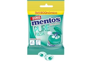 Refil de Gomas de Mascar, Mentos, Pure Fresh Wintergreen, Sem Açúcar, Sabor de Menta Verde - 56g | 28 Unidades