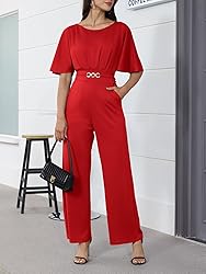 Jumpsuit for Women Dressy Elegant Plus Size Wide