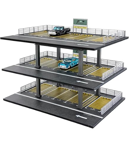 Saichotoy Vitrine Hot Wheels Garage Empilable 1/64 Avec LED - Rangement Collection Matchbox