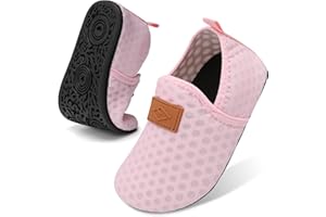Lefflow Toddler Water Shoes Kids Quick Dry Beach Swim Socks Shoes Baby Non Slip House Slippers
