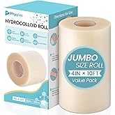 Phyyixs Hydrocolloid Roll(4in x 10ft) for Wound Care &ndash; Cut-to-Size, Extra Large Hydrocolloid Patch Tape Bandages with Self-Adhesive &ndash; Waterproof Dressing for First Aid, Acne, Burns, Blisters