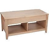 Amazon Basics Lift-Top Storage Coffee Table, Natural