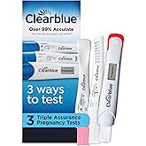 Clearblue Triple Assurance Pregnancy Test Kit, Home Pregnancy Tests, 3 Ways to Test, 3 Ct