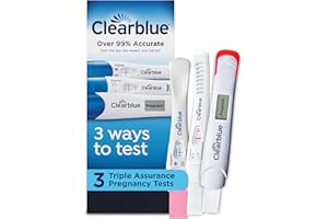 Clearblue Triple Assurance Pregnancy Test Kit, Home Pregnancy Tests, 3 Ways to Test, 3 Ct