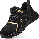YOLARK Kids Sneakers for Boys Girls Running Tennis Shoes Non-Slip Hiking Walking Shoes Lightweight Breathable Sport Athletic