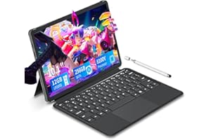 Tunhail 10.1 inch 2 in 1 Laptop 12 GB DDR3 256GB SSD, M3-8100Y Processor (up to 3.40GHz), 800 * 1280 Touch Display, Wifi5, Bluetooth 5.0, HDMI*1, Type C Full Function, Backlit Keyboard, Win11,Laptop