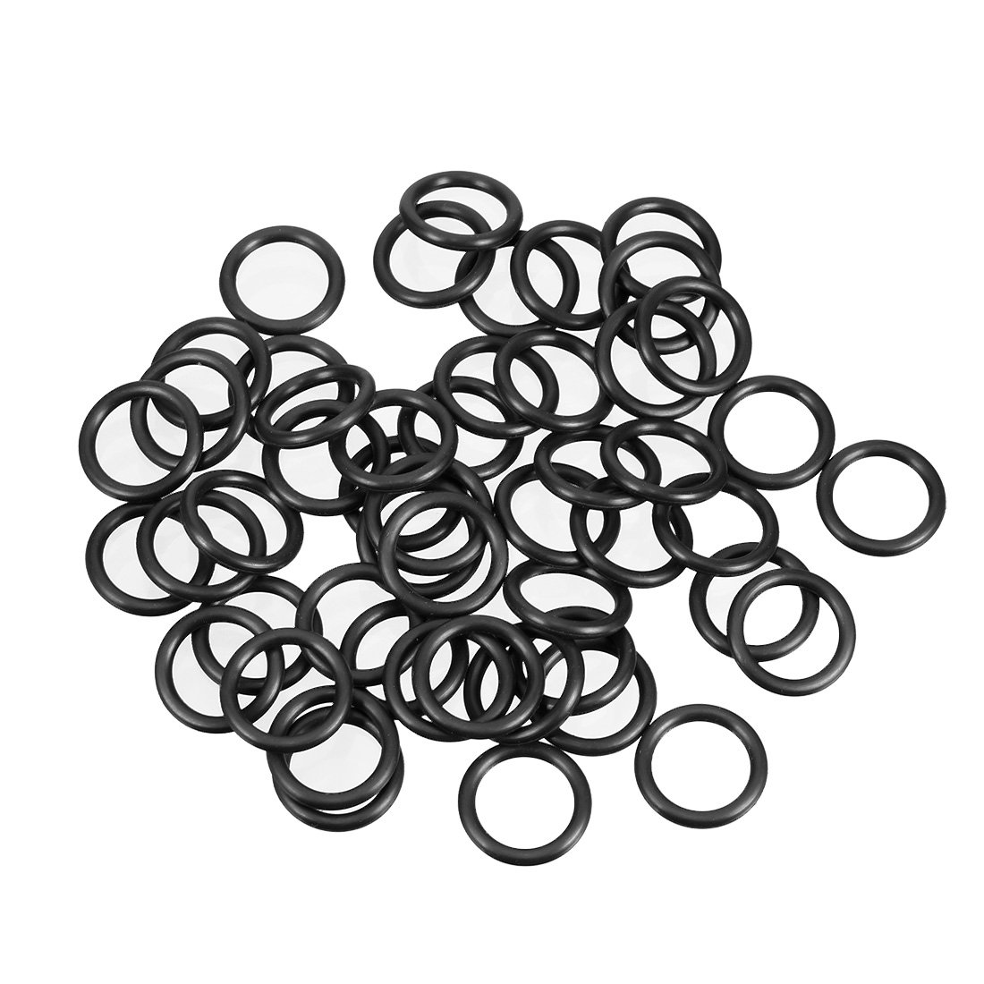 sourcingmap Nitrile Rubber O-Rings 18mm OD 13.2mm ID 2.4mm Width, Metric Sealing Gasket, Pack of 50