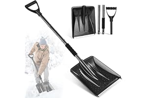 Snow Shovel, 108cm Emergency Shovel for Car, 4-Piece Detachable Design, Adjustable Portable Snow Shovels for Winter, Camping,