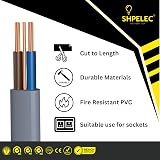 SHPELEC 6242YH Twin and Earth Cable 2.5mm 2m BASEC Approved view 2