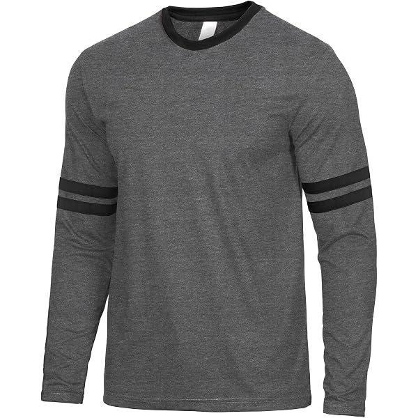 Men's USA Flag Long Sleeve T-Shirt - 100% Cotton Patriotic Graphic Tee, Grey, Small - View #8