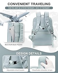 CADOLIM Travel Backpack Carry On Flight Approved