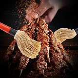 Yizerel 2 Pack 18 Inch Grill Basting Mop with Wooden Handles & 2 Replacement view 6