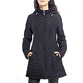 S P Y M Womens Diamond Quilted Jacket Lightweight Padding Coat with Pockets, Regular and Plus Size