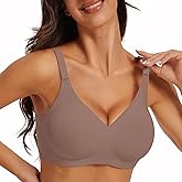 Cooling Seamless Bra Wireless for Women, Breathable Summer Sports Bra Light Support, No Underwire Comfort for Yoga Lounge and Sleep Coffee