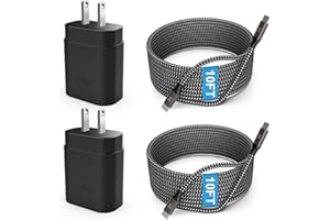 S24 S23 S22 S21 Super Fast Charger Type C, EASDMN 25W PD/PPS USB C Fast Wall Charger Block & 10FT Super Long Fast Charging Cable for Samsung Galaxy S23/S22 Ultra/S22+/S21/Plus/S20/Note 20/Z Fold 3/A53