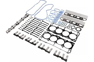 GELUOXI MDS 5.7 HEMI Lifters Camshaft Kit w/Head Gasket Set Replacement for Chrysler 300 Jeep Grand Cherokee Dodge Charger Challenger V8 5.7L 2009-2018 Part# 53022372AA 53021726AE 53021726AD