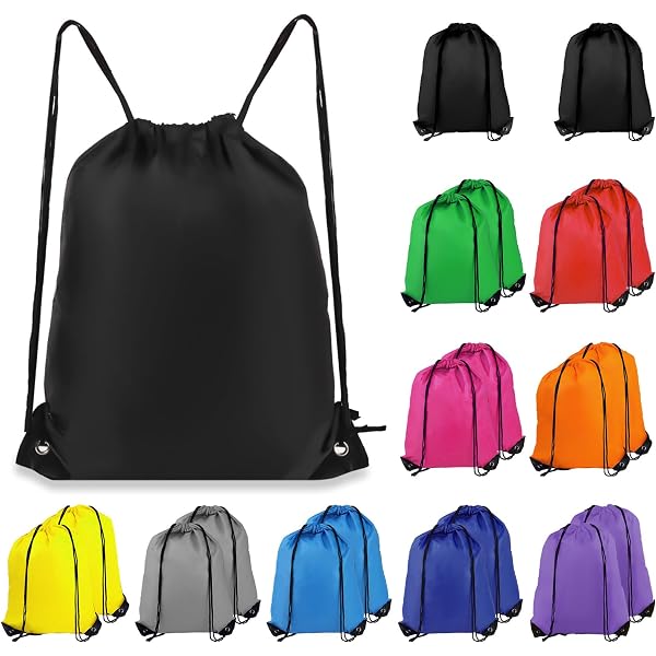 Amazon.com | 20 Pcs Drawstring Backpack Bulk Draw String  display picture 2