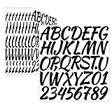 Llewyn 380 Pcs 10 Sheets Letter Stickers,Self