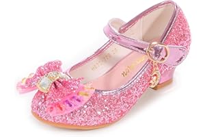 Onyxeey High Heels for Kids Princess Shoes Flats Wedding Party for Girls Toddler Little Kid