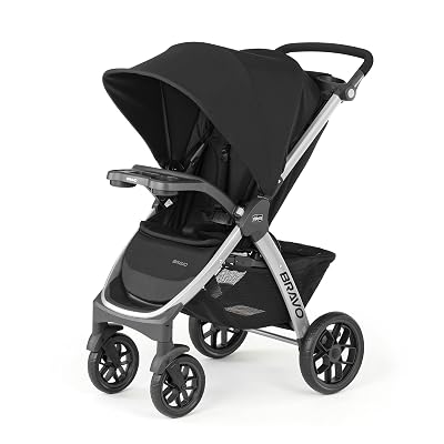 Chicco Bravo Quick-Fold Stroller - Black | Black