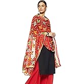 Weavers Villa Women's Indian Handicraft Ethnic Dupatta Phulkari Embroided Dupatta Chunni/Stole/Scarf