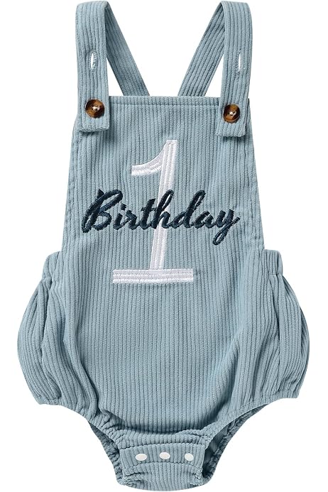 Mickey Mouse 1st Birthday Bodysuit Boy Baby First Birthday Romper Thick Corduroy Fall Winter Year Clothes (A Steel Blue, 9-12M): Clothing, Shoes Jewelry Mickey Mouse 1st Birthday Bodysuit Boy Baby First Birthday Romper Thick Corduroy Fall Winter Year Clothes (A Steel Blue, 9-12M): Clothing, Shoes Jewelry