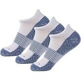 FOOTPLUS Unisex Copper Compression Socks Circulation Arch Support Plantar Fasciitis Ankle Golf/Running/Hiking Socks