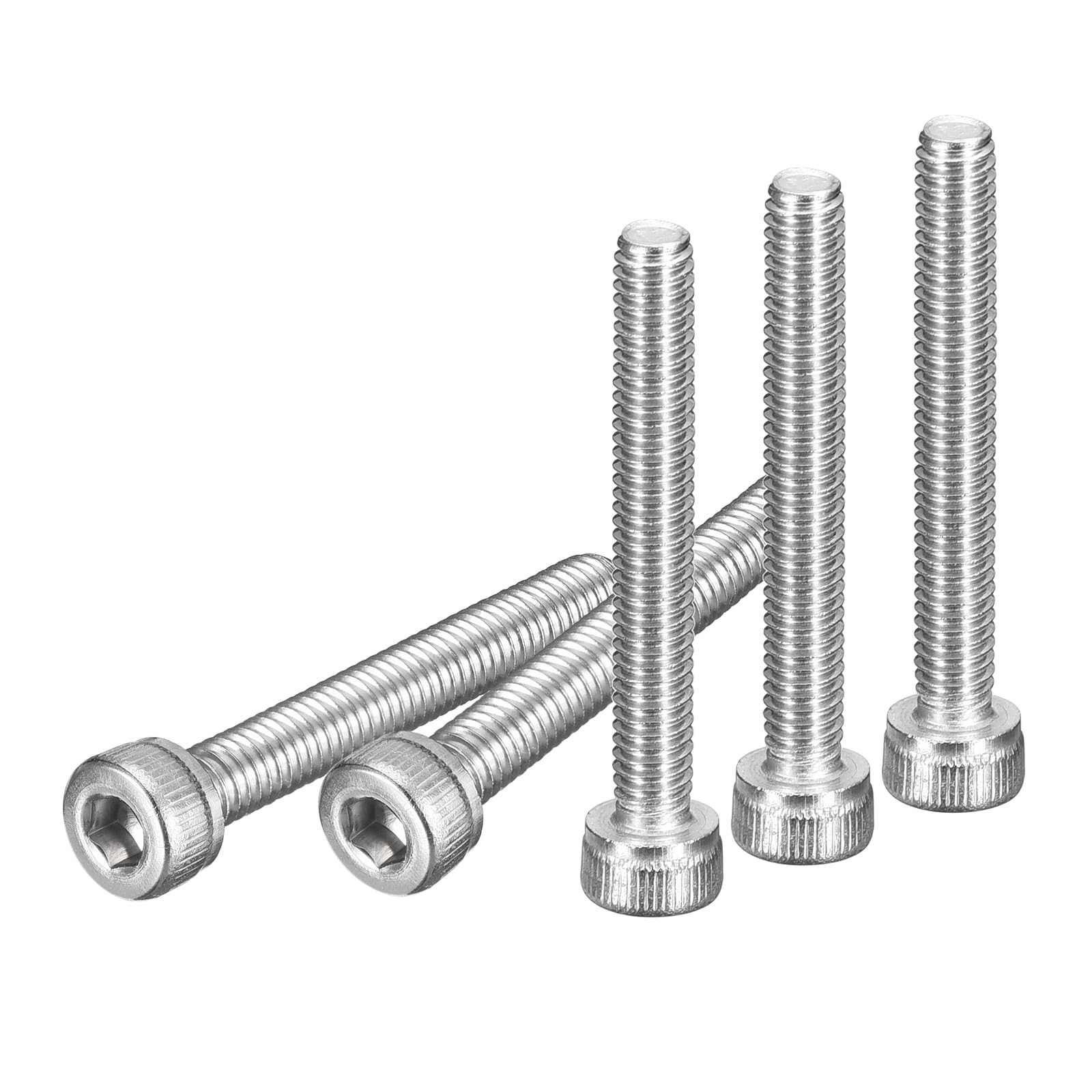 DTGN M3x20mm Socket Head Cap Screws Bolts, 50Pcs 304 Stainless Steel 18-8, Metric Machine Hex Socket Screw, Hex Drive, Bright Finish, UNC Coarse Thread Fully Threaded