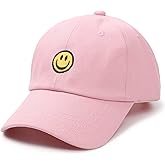 SONMONY Smile Face Toddler Baseball Cap Boy Baseball Hats Kids Washed Funny Hats Adjustable Cute Caps for 3-12 Years…