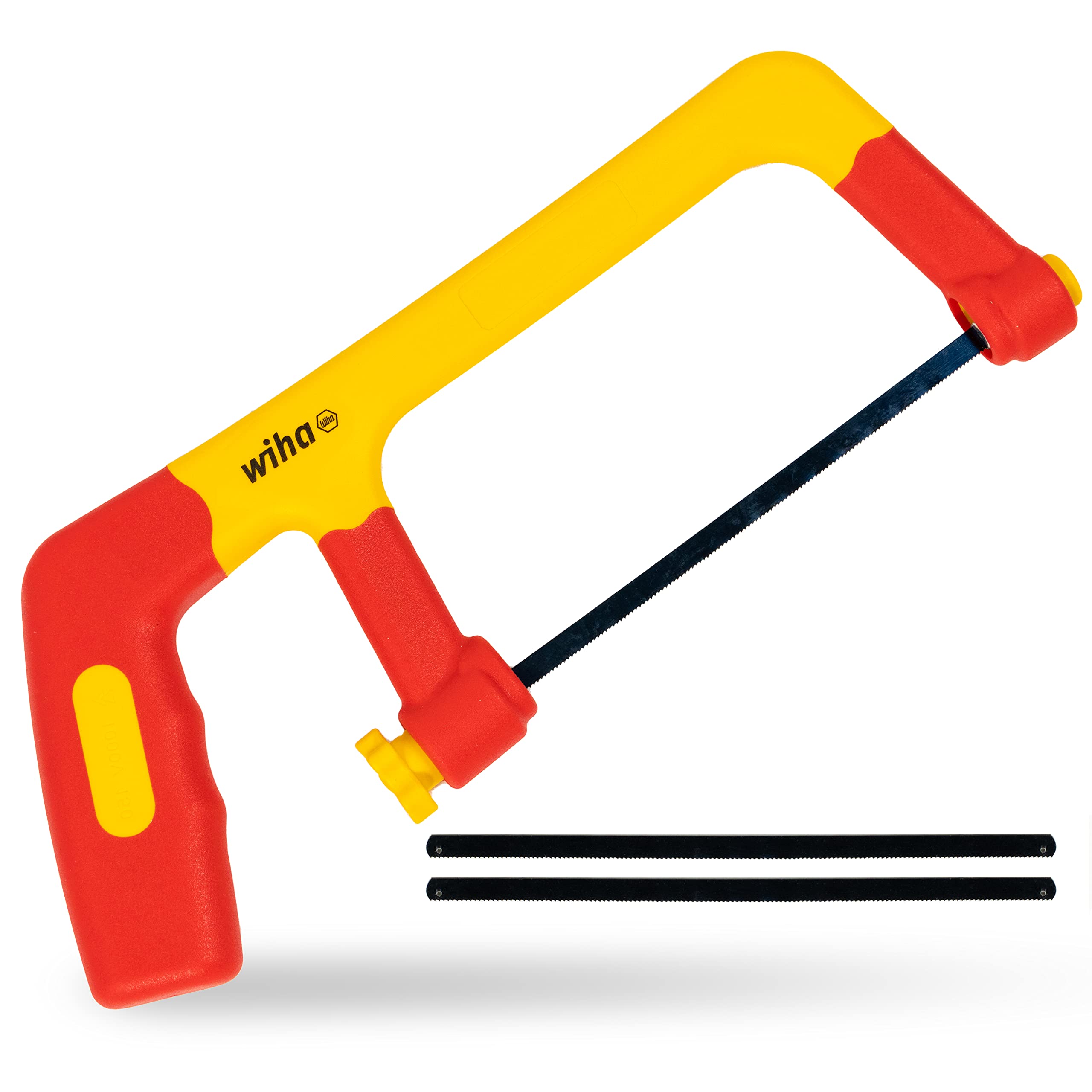 Wiha SB 246 Injection Insulating Junior Hacksaw, Red and Yellow, (43125)