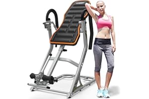 HARISON Electric Inversion Table for Back Pain Relief/Heavy Duty Inversion Table 350 LBS Capacity with 180 Degree Full Inversion & 3D Memory Foam