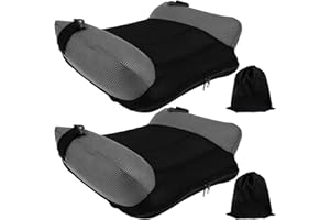 Inflatable Booster Seat, 2Pcs Quick Inflate & Portable Travel Booster Seat with Storage Bag, Comfort Backless Car Cushion, Bl