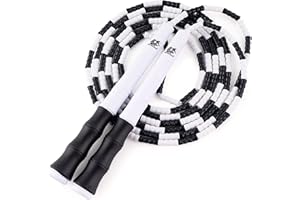 BUDDY LEE JUMP ROPES Buddy Lee New Beaded Jump Rope – Adjustable Skipping Rope for Kids & Adults – Durable, Tangle-Free Fitness Jump Rope with Ergonomic Handles for Cardio, Training & Outdoor Workouts