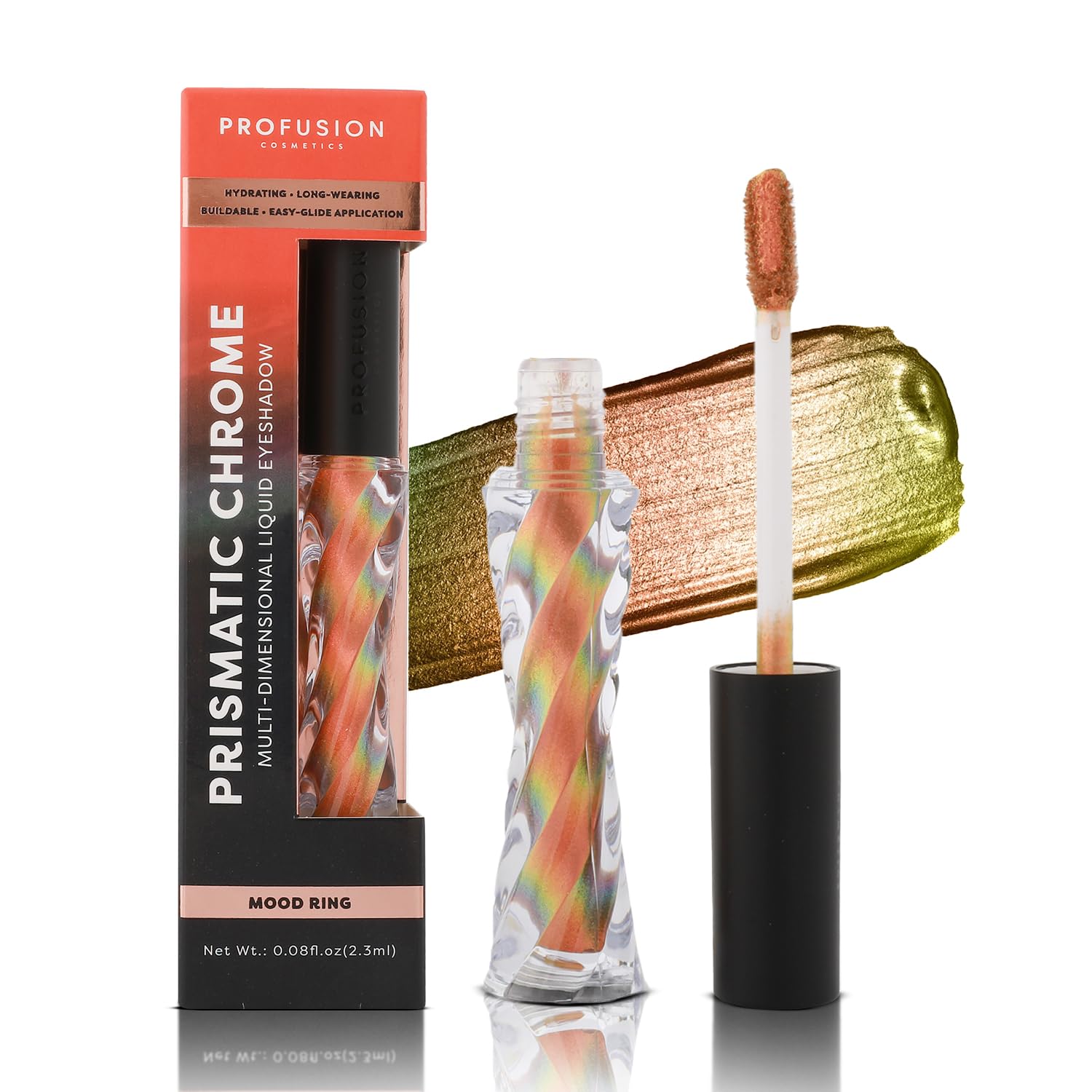 Profusion Cosmetics Prismatic Chrome Liquid Eyeshadow, Get Show Stopping Eyes with Six Stunning Colorways, Long Lasting Formula for Vibrant Eye Looks, Make Your Eyes Pop with This Premium Beauty Tool