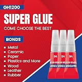 GH1200 48 x 1g Super Glue Anticlog Cap All Purpose Thick Fast Bonding view 2
