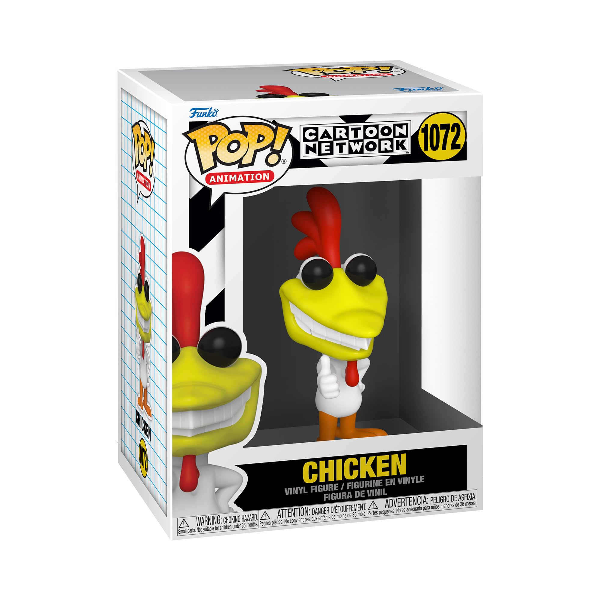 Funko 57790 POP! Animation: Cow & Chicken - Chicken - Collectable Vinyl Figure For Display - Gift Idea - Official Merchandise - Toys For Kids & Adults - Cartoons Fans - Model Figure For Collectors