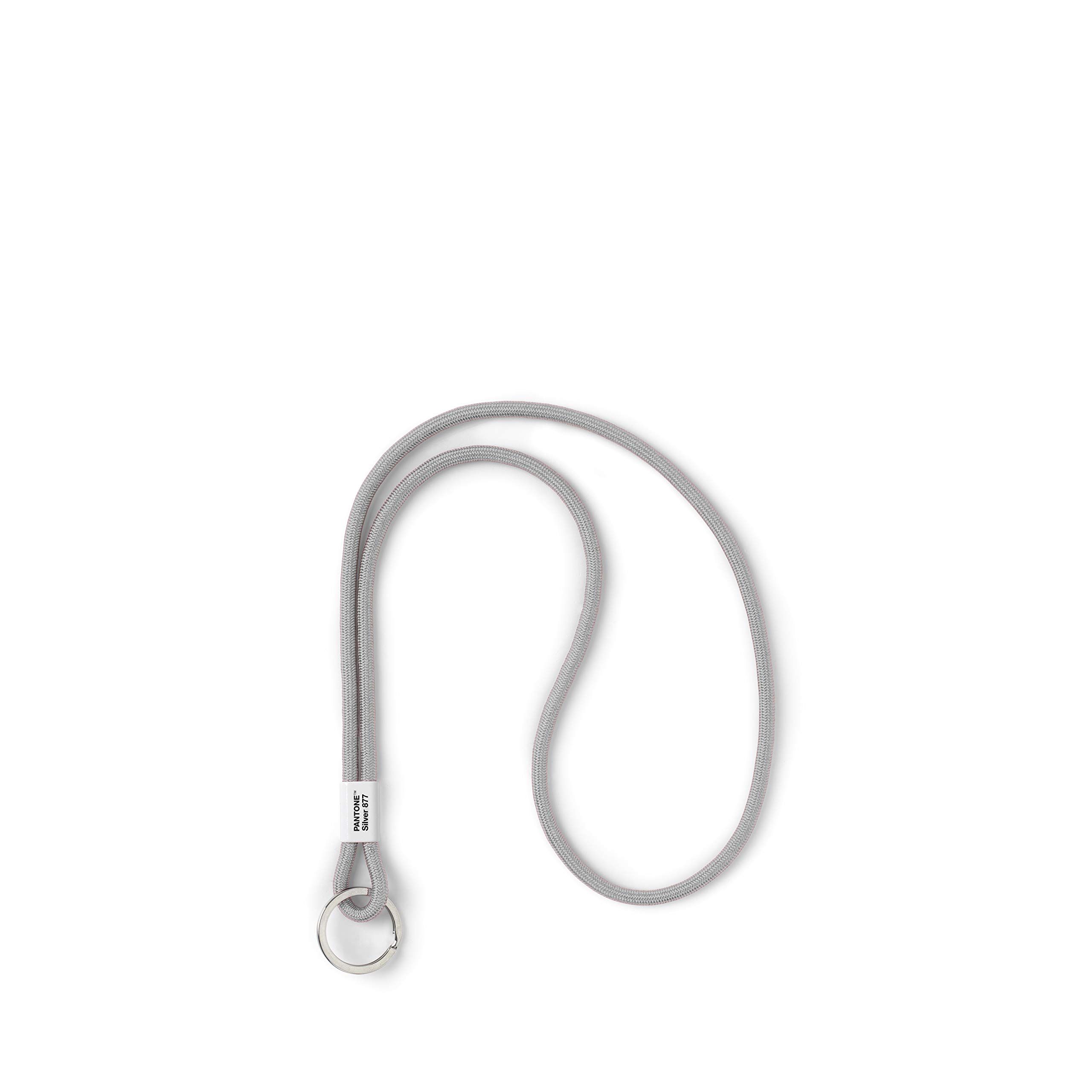Copenhagen Design Pantone Key Chain S, Short Key Hanger, Nylon, Silver