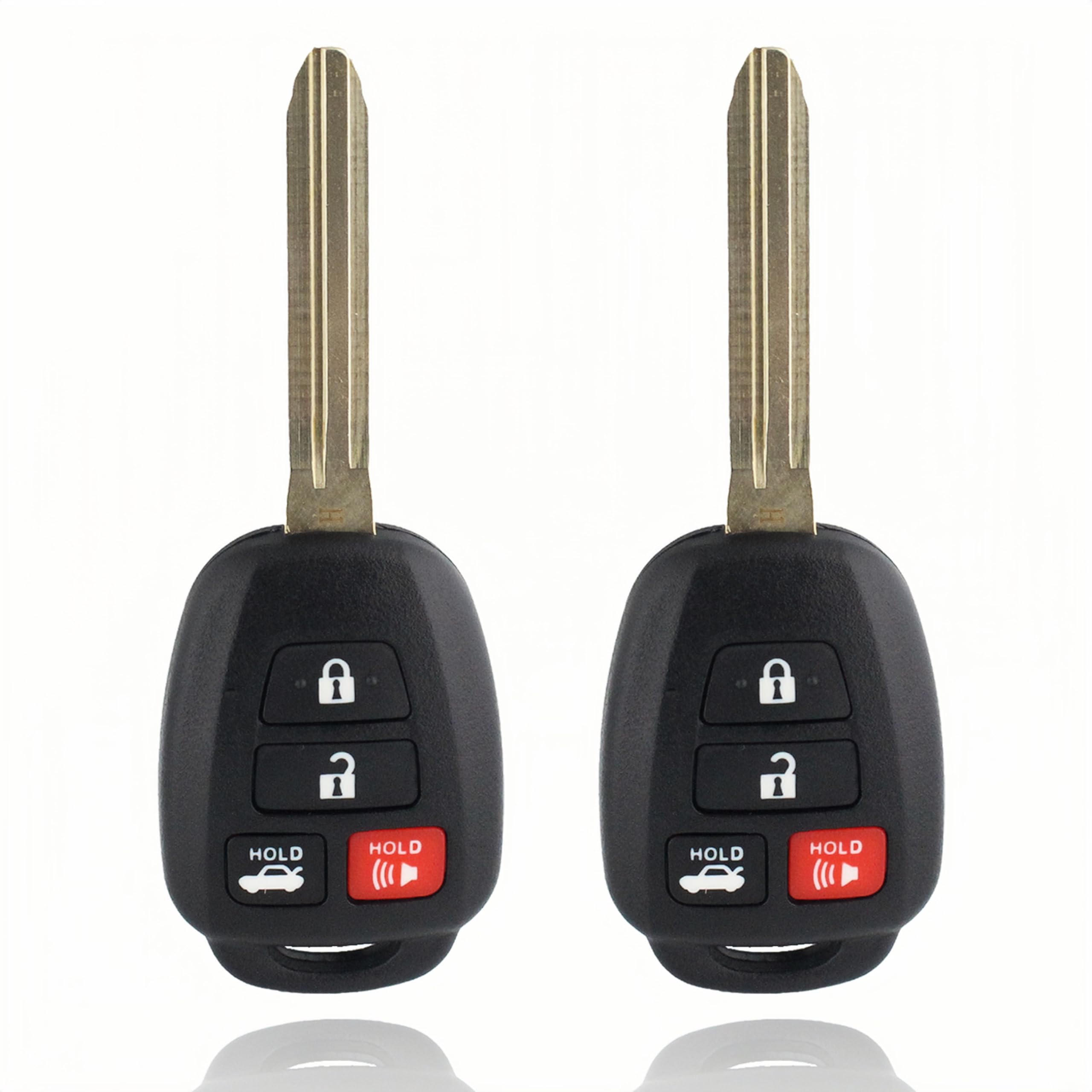 Photo 1 of Key Fob Remote Replacement Compatible with Toyota Corolla 2014 2015 2016 2017 2018 2019/Camry 2014-2017/Tacoma 2016-2018 Keyless Entry Remote Control Car Key HYQ12BDM, H chip (2pcs)
