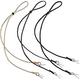 Wesnoy 3 Pcs Western Braided Stampede String Hat Chin Strap with Cotter Pins Stampede Strings for Cowboy Hats
